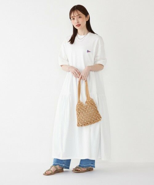SHIPS / シップス ロング・マキシ丈ワンピース | 【SHIPS Colors別注】Allen A:〈手洗い可能〉USAコットン ティアード ワンピース◇ | 詳細11
