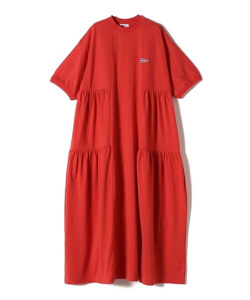 SHIPS for women/シップスウィメン 【SHIPS Colors別注】Allen A:〈手洗い可能〉USAコットン ティアード ワンピース レッド ONE SIZE SHIPS for women/シップスウィメン 【SHIPS Colors別注】Allen A:〈手洗い可能〉USAコットン ティアード ワンピース レッド ONE SIZE