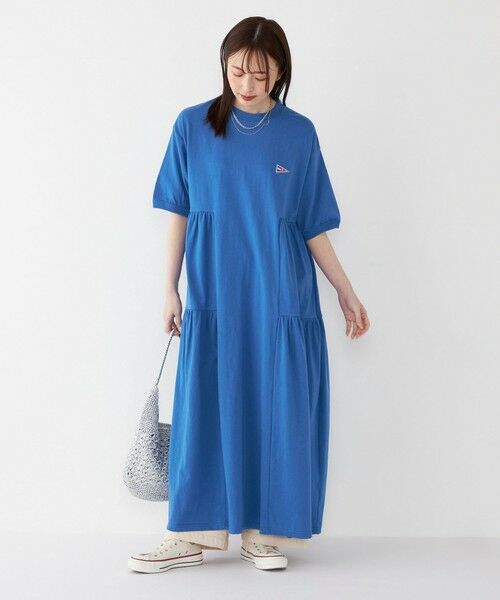 SHIPS for women/シップスウィメン 【SHIPS Colors別注】Allen A:〈手洗い可能〉USAコットン ティアード ワンピース ブルー ONE SIZE SHIPS for women/シップスウィメン 【SHIPS Colors別注】Allen A:〈手洗い可能〉USAコットン ティアード ワンピース ブルー ONE SIZE