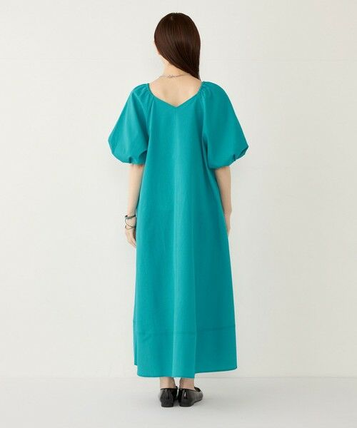 SHIPS / シップス ロング・マキシ丈ワンピース | SHIPS Colors:〈接触冷感・洗濯機可能〉サッカー ２WAY パフスリーブ ワンピース | 詳細18