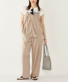 SHIPS / シップス サロペット・オールインワン | SHIPS Colors:〈手洗い可能〉フィブリル キャミ × パンツ セットアップ
