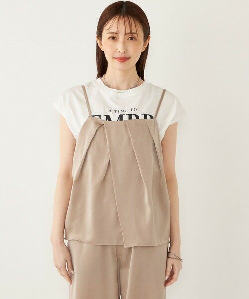 SHIPS / シップス サロペット・オールインワン | SHIPS Colors:〈手洗い可能〉フィブリル キャミ × パンツ セットアップ | 詳細17