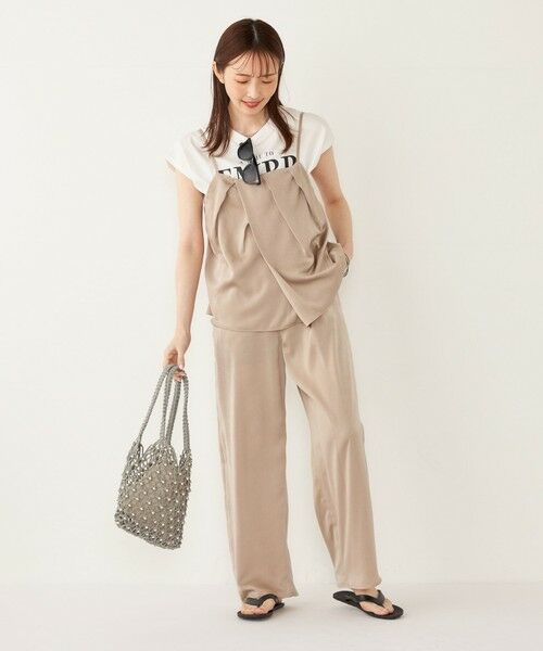 SHIPS / シップス サロペット・オールインワン | SHIPS Colors:〈手洗い可能〉フィブリル キャミ × パンツ セットアップ | 詳細25