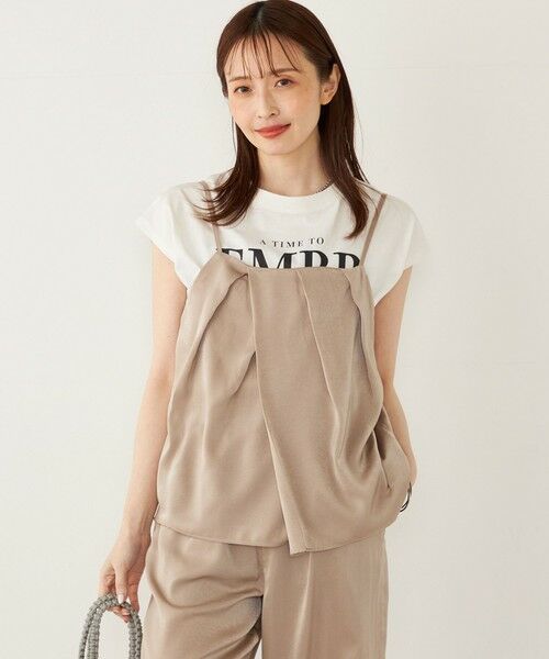 SHIPS / シップス サロペット・オールインワン | SHIPS Colors:〈手洗い可能〉フィブリル キャミ × パンツ セットアップ | 詳細30