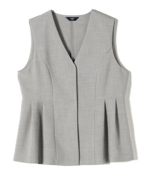 SHIPS / シップス ベスト | SHIPS Colors:〈洗濯機可能〉リネンライク ペプラム ベスト◇ | 詳細2