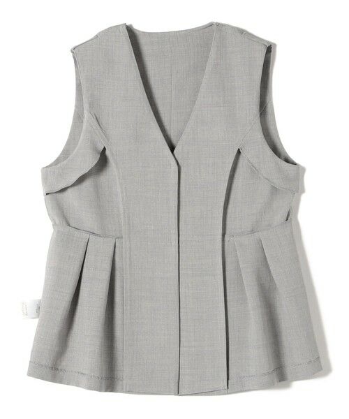 SHIPS / シップス ベスト | SHIPS Colors:〈洗濯機可能〉リネンライク ペプラム ベスト◇ | 詳細4