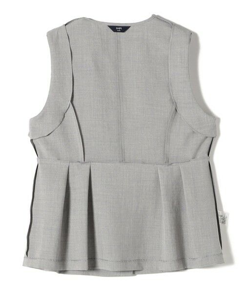 SHIPS / シップス ベスト | SHIPS Colors:〈洗濯機可能〉リネンライク ペプラム ベスト◇ | 詳細5