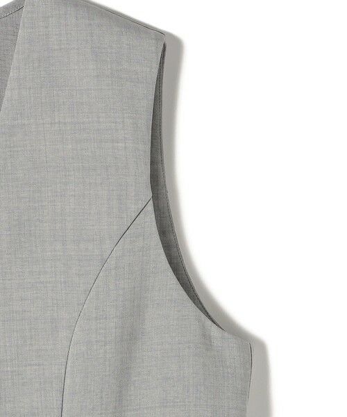 SHIPS / シップス ベスト | SHIPS Colors:〈洗濯機可能〉リネンライク ペプラム ベスト◇ | 詳細7