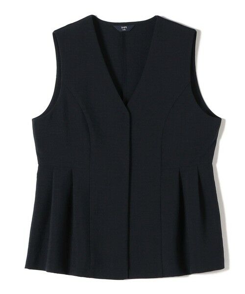 SHIPS / シップス ベスト | SHIPS Colors:〈洗濯機可能〉リネンライク ペプラム ベスト◇ | 詳細21