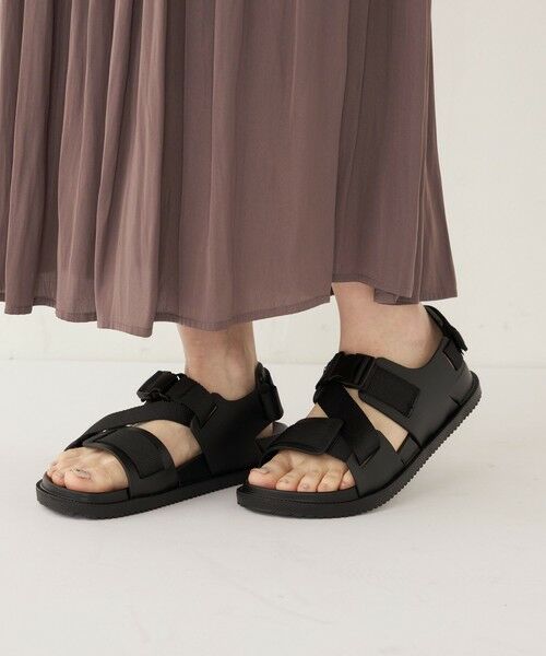 SHIPS for women/シップスウィメン SUBLIME:ストラップ EVAER サンダル ブラック 24 SHIPS for women/シップスウィメン SUBLIME:ストラップ EVAER サンダル ブラック 24