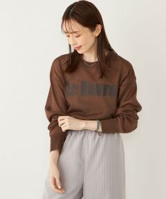 SHIPS / シップス ニット・セーター | SHIPS Colors:〈手洗い可能〉ロゴ エンブロイダリー シアー ニット