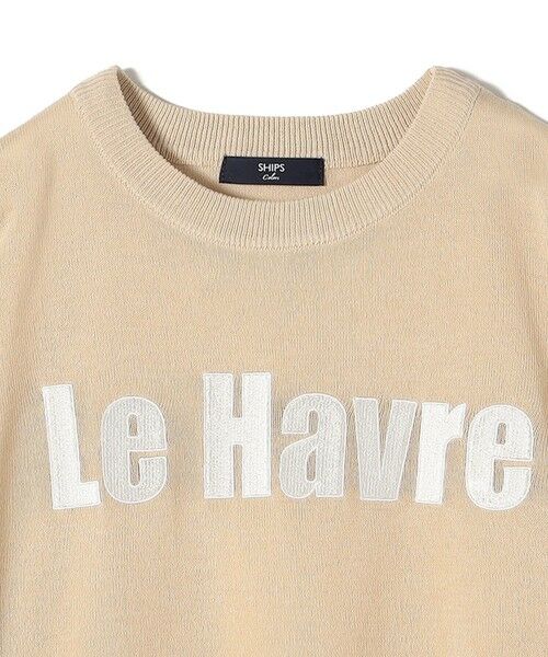 SHIPS / シップス ニット・セーター | SHIPS Colors:〈手洗い可能〉ロゴ エンブロイダリー シアー ニット | 詳細2