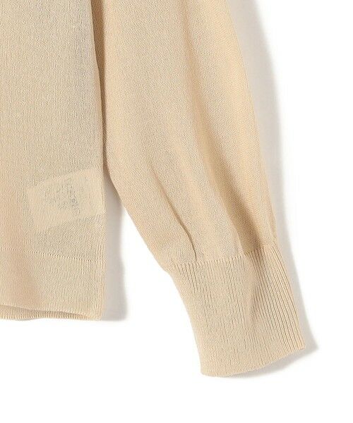 SHIPS / シップス ニット・セーター | SHIPS Colors:〈手洗い可能〉ロゴ エンブロイダリー シアー ニット | 詳細3