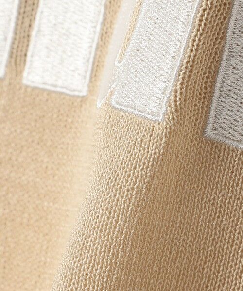 SHIPS / シップス ニット・セーター | SHIPS Colors:〈手洗い可能〉ロゴ エンブロイダリー シアー ニット | 詳細4