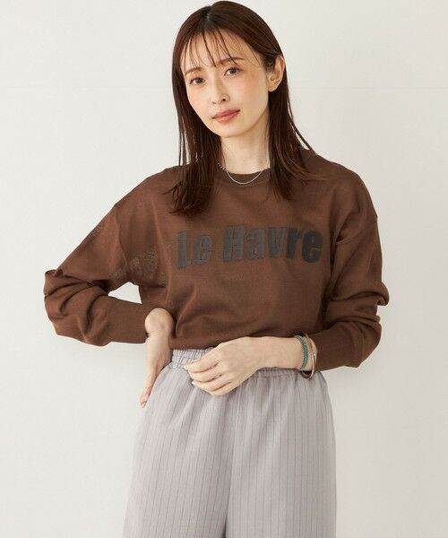 SHIPS / シップス ニット・セーター | SHIPS Colors:〈手洗い可能〉ロゴ エンブロイダリー シアー ニット | 詳細14