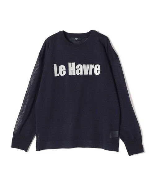 SHIPS / シップス ニット・セーター | SHIPS Colors:〈手洗い可能〉ロゴ エンブロイダリー シアー ニット | 詳細17