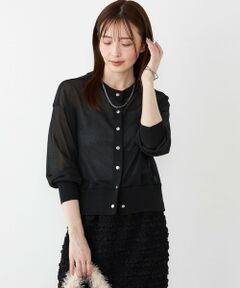 SHIPS / シップス カーディガン・ボレロ | SHIPS Colors:〈手洗い可能〉シアー ニット ブルゾン◇