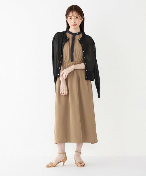 SHIPS / シップス カーディガン・ボレロ | SHIPS Colors:〈手洗い可能〉シアー ニット ブルゾン◇ | 詳細3