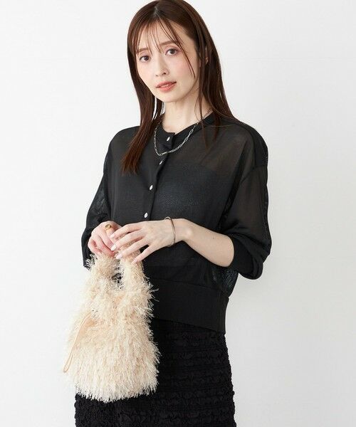 SHIPS / シップス カーディガン・ボレロ | SHIPS Colors:〈手洗い可能〉シアー ニット ブルゾン◇ | 詳細7