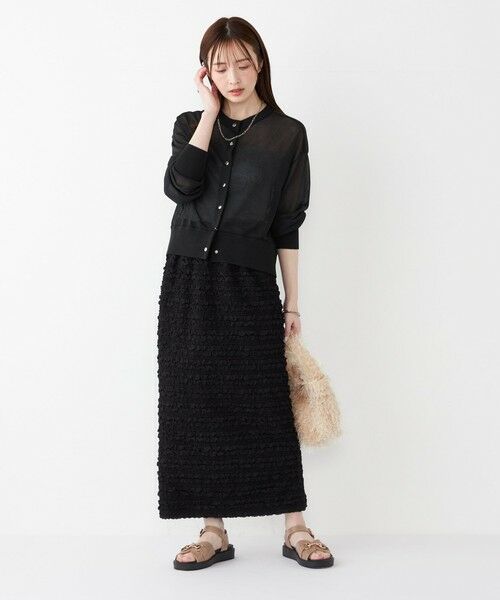 SHIPS / シップス カーディガン・ボレロ | SHIPS Colors:〈手洗い可能〉シアー ニット ブルゾン◇ | 詳細8