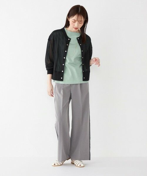 SHIPS / シップス カーディガン・ボレロ | SHIPS Colors:〈手洗い可能〉シアー ニット ブルゾン◇ | 詳細14