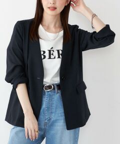 SHIPS / シップス ノーカラージャケット | SHIPS Colors:〈手洗い可能〉リネンライク 1B ジャケット