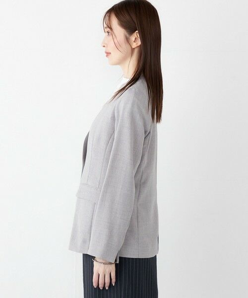 SHIPS / シップス ノーカラージャケット | SHIPS Colors:〈手洗い可能〉リネンライク 1B ジャケット | 詳細13