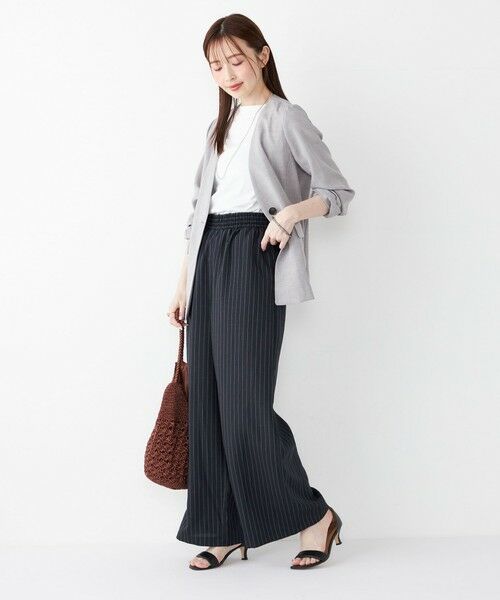 SHIPS / シップス ノーカラージャケット | SHIPS Colors:〈手洗い可能〉リネンライク 1B ジャケット | 詳細20