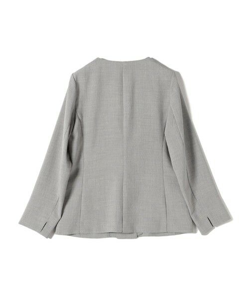 SHIPS / シップス ノーカラージャケット | SHIPS Colors:〈手洗い可能〉リネンライク 1B ジャケット | 詳細3