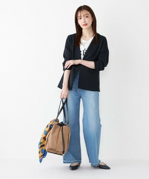 SHIPS / シップス ノーカラージャケット | SHIPS Colors:〈手洗い可能〉リネンライク 1B ジャケット | 詳細26