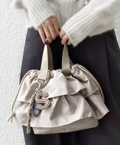 SHIPS / シップス ショルダーバッグ | 【WEB限定】チャーム 付き フリル 巾着 ショルダー