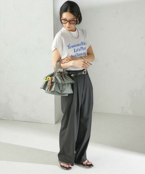 SHIPS / シップス ショルダーバッグ | 【WEB限定】チャーム 付き フリル 巾着 ショルダー | 詳細3