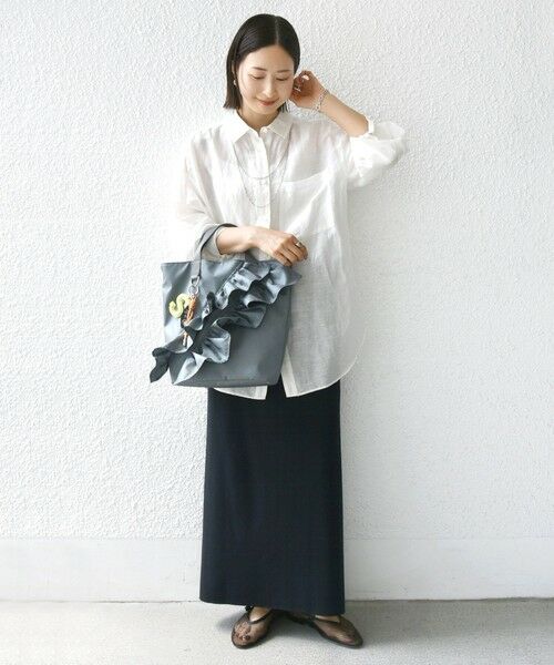 SHIPS / シップス トートバッグ | 【WEB限定】チャーム 付き フリル トート | 詳細4