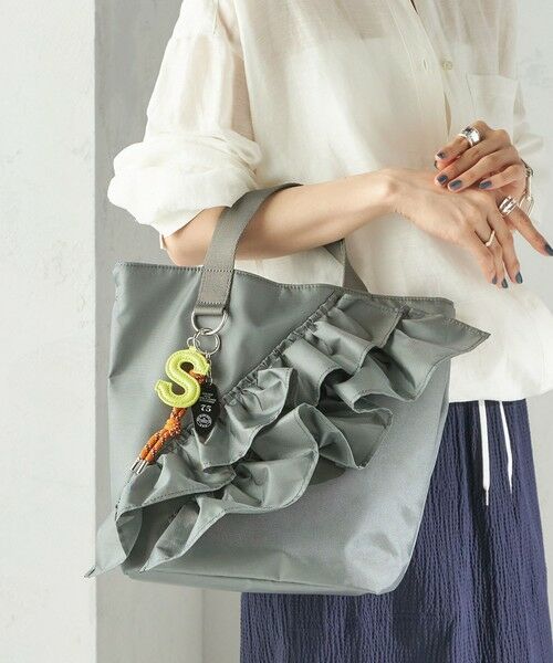 SHIPS / シップス トートバッグ | 【WEB限定】チャーム 付き フリル トート | 詳細7