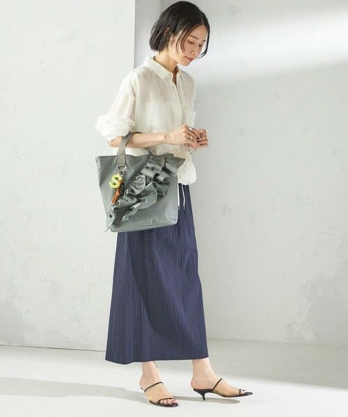 SHIPS / シップス トートバッグ | 【WEB限定】チャーム 付き フリル トート | 詳細8