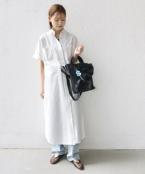 SHIPS / シップス トートバッグ | 【WEB限定】チャーム 付き フリル トート | 詳細26