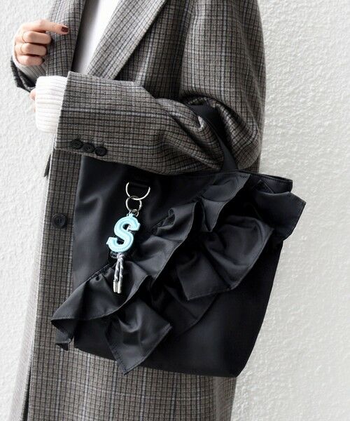 SHIPS / シップス トートバッグ | 【WEB限定】チャーム 付き フリル トート | 詳細28