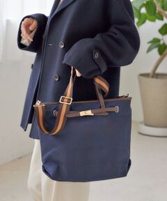 SHIPS / シップス トートバッグ | 《一部追加予約》【WEB限定】ライン テープ ショルダー付き A4 トート