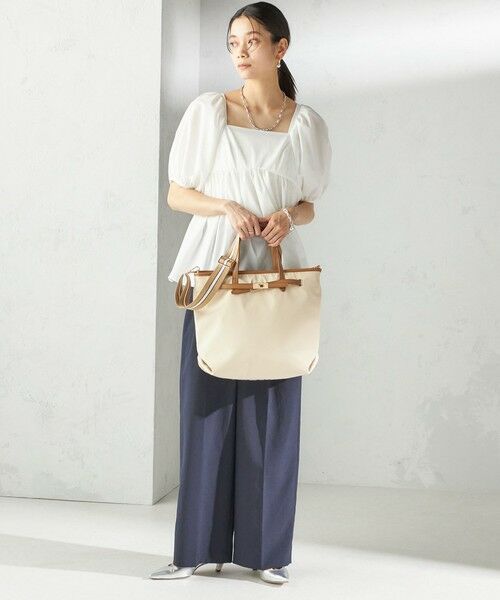 SHIPS / シップス トートバッグ | 《一部追加予約》【WEB限定】ライン テープ ショルダー付き A4 トート | 詳細10