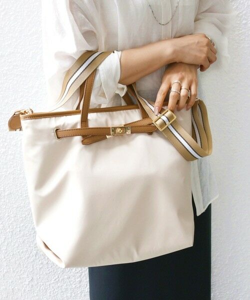 SHIPS / シップス トートバッグ | 《一部追加予約》【WEB限定】ライン テープ ショルダー付き A4 トート | 詳細12