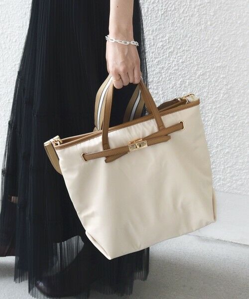 SHIPS / シップス トートバッグ | 《一部追加予約》【WEB限定】ライン テープ ショルダー付き A4 トート | 詳細14