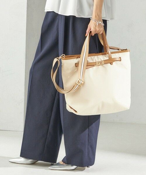 SHIPS / シップス トートバッグ | 《一部追加予約》【WEB限定】ライン テープ ショルダー付き A4 トート | 詳細8