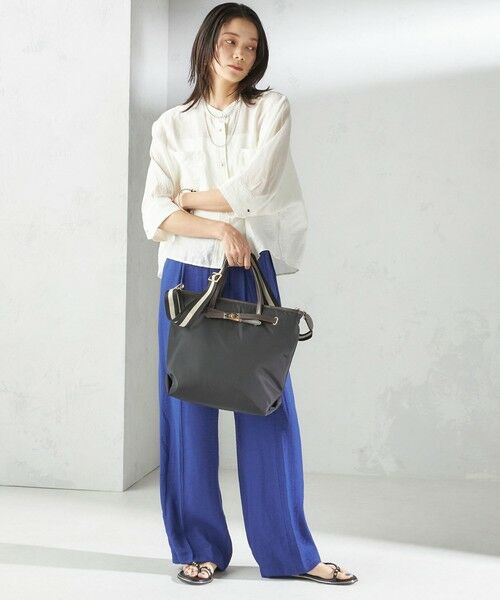 SHIPS / シップス トートバッグ | 《一部追加予約》【WEB限定】ライン テープ ショルダー付き A4 トート | 詳細25