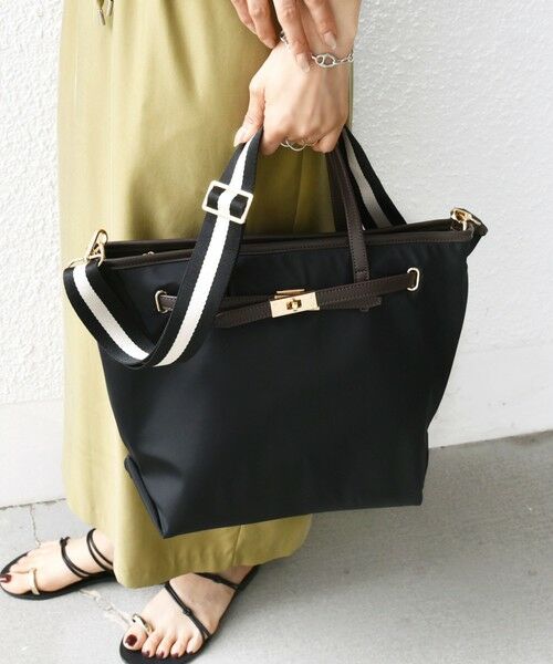 SHIPS / シップス トートバッグ | 《一部追加予約》【WEB限定】ライン テープ ショルダー付き A4 トート | 詳細28