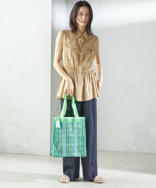 【あす楽対応】 × 予約》Arawali:メッシュ ブロック （トート バッグ プリント ミュージシャン