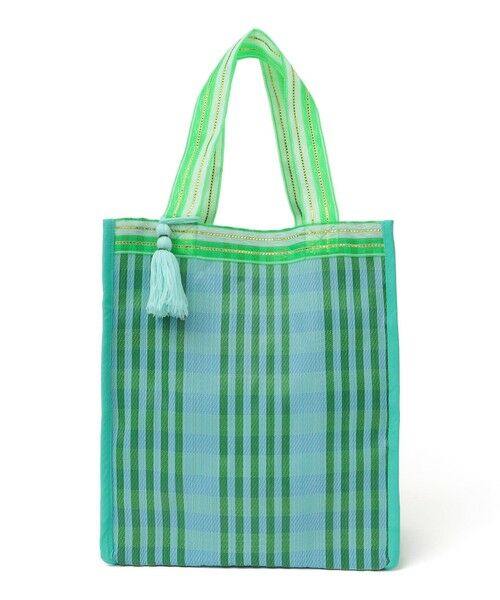 セール】 《予約》Arawali:メッシュ × ブロック プリント バッグ