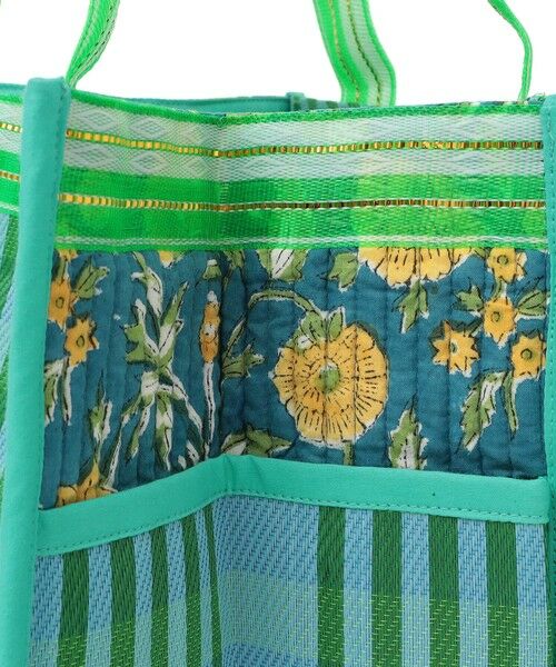 セール】 《予約》Arawali:メッシュ × ブロック プリント バッグ