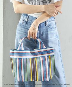 SHIPS / シップス トートバッグ | 《予約》Arawali:ストライプ ミニ トート バッグ