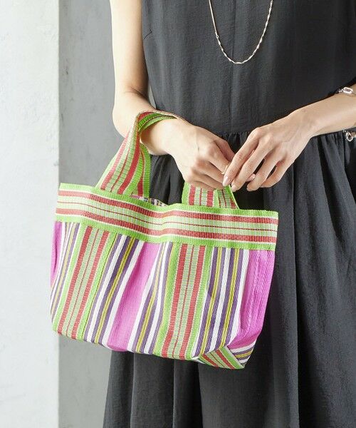SHIPS / シップス トートバッグ | 《予約》Arawali:ストライプ ミニ トート バッグ | 詳細1