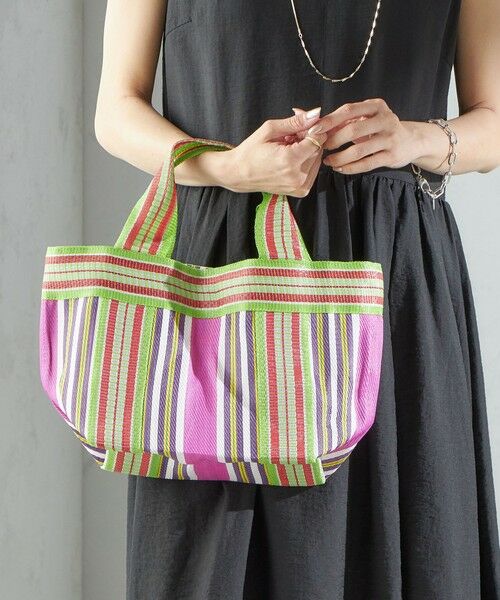 SHIPS / シップス トートバッグ | 《予約》Arawali:ストライプ ミニ トート バッグ | 詳細2